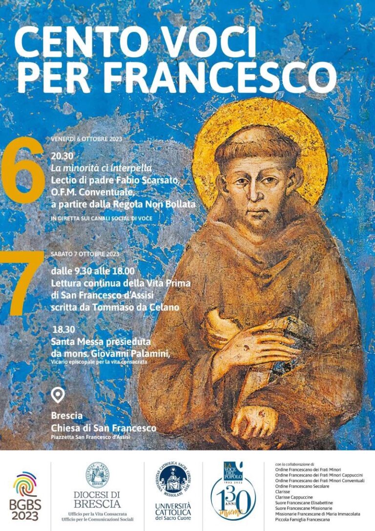 6-7 OTTOBRE: 100 voci per Francesco